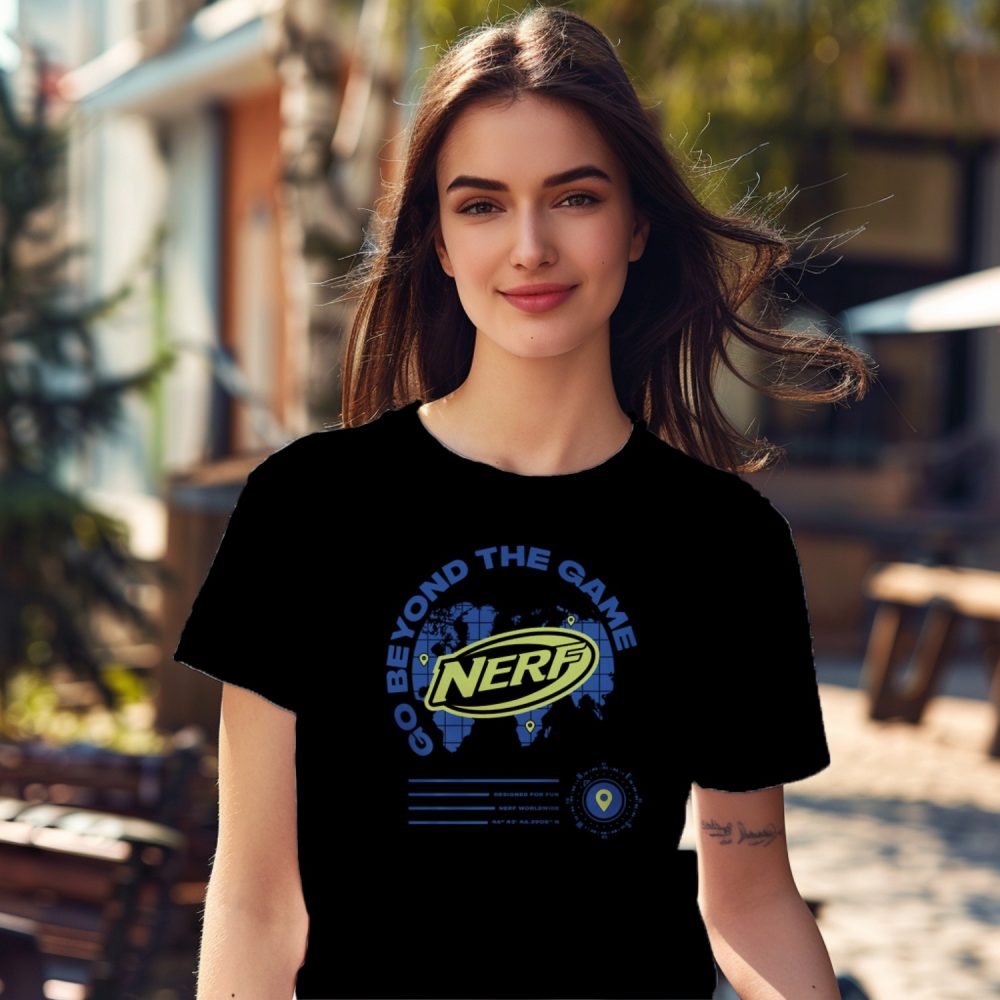 T-shirt Femme Nerf avec un design de Nerf Go Beyond The Game