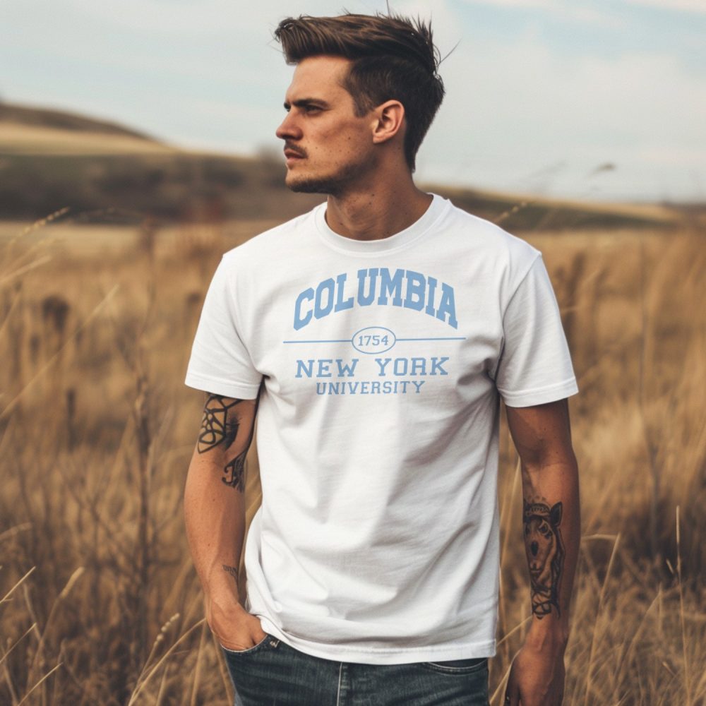 T-shirt homme Columbia avec un design de Columbia 1754 bleu ciel