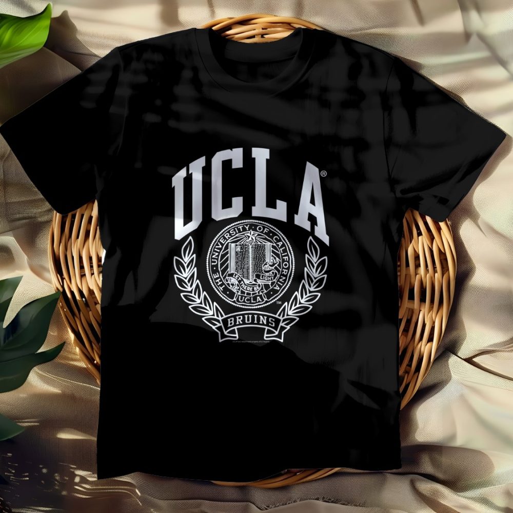 T-shirt Femme UCLA avec un design de UCLA Écusson blanc