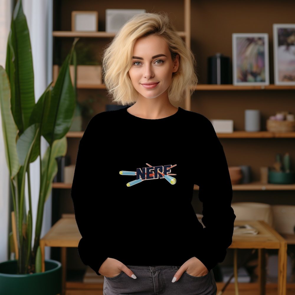 Sweat oversize coton bio Femme Nerf avec un design de Nerf Tirs