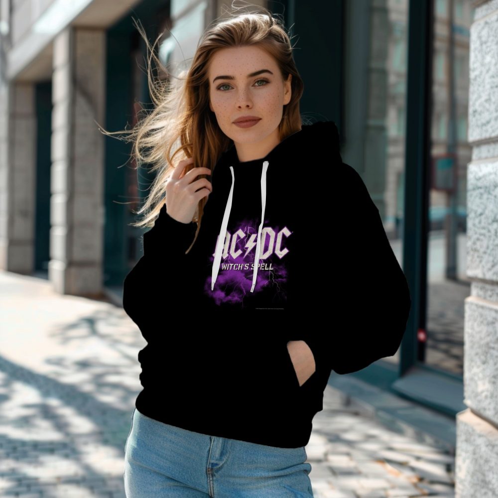 Sweat-shirt à capuche Femme ACDC avec un design de ACDC Witch's Spell