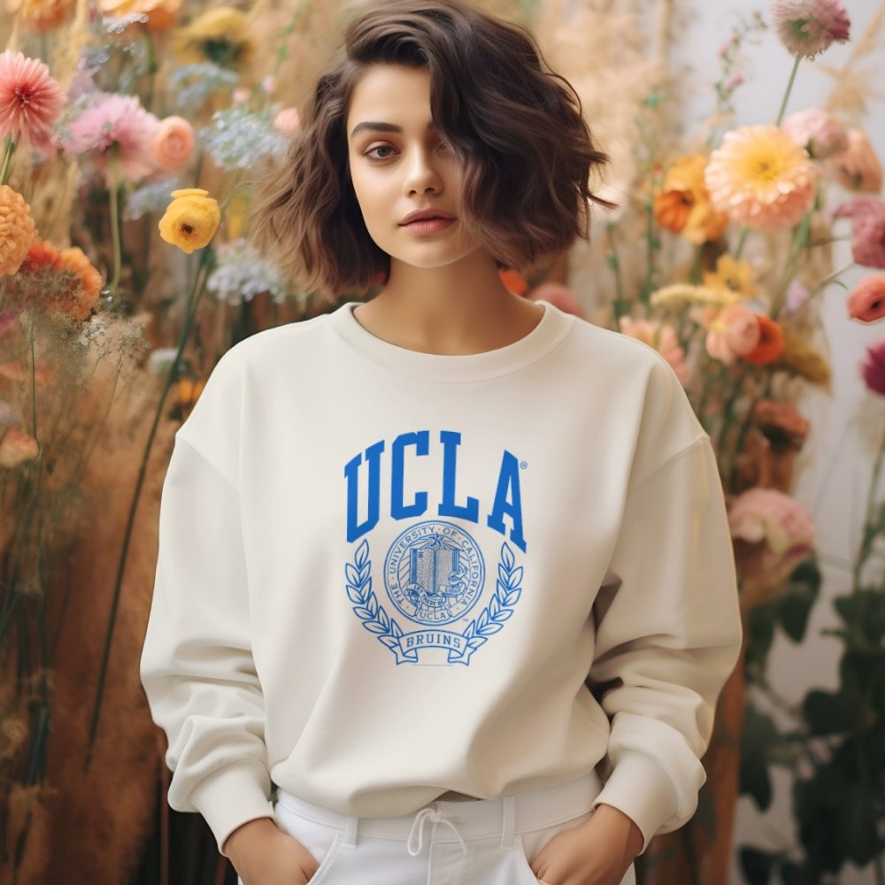 Sweat oversize coton bio Femme UCLA avec un design de UCLA Écusson bleu