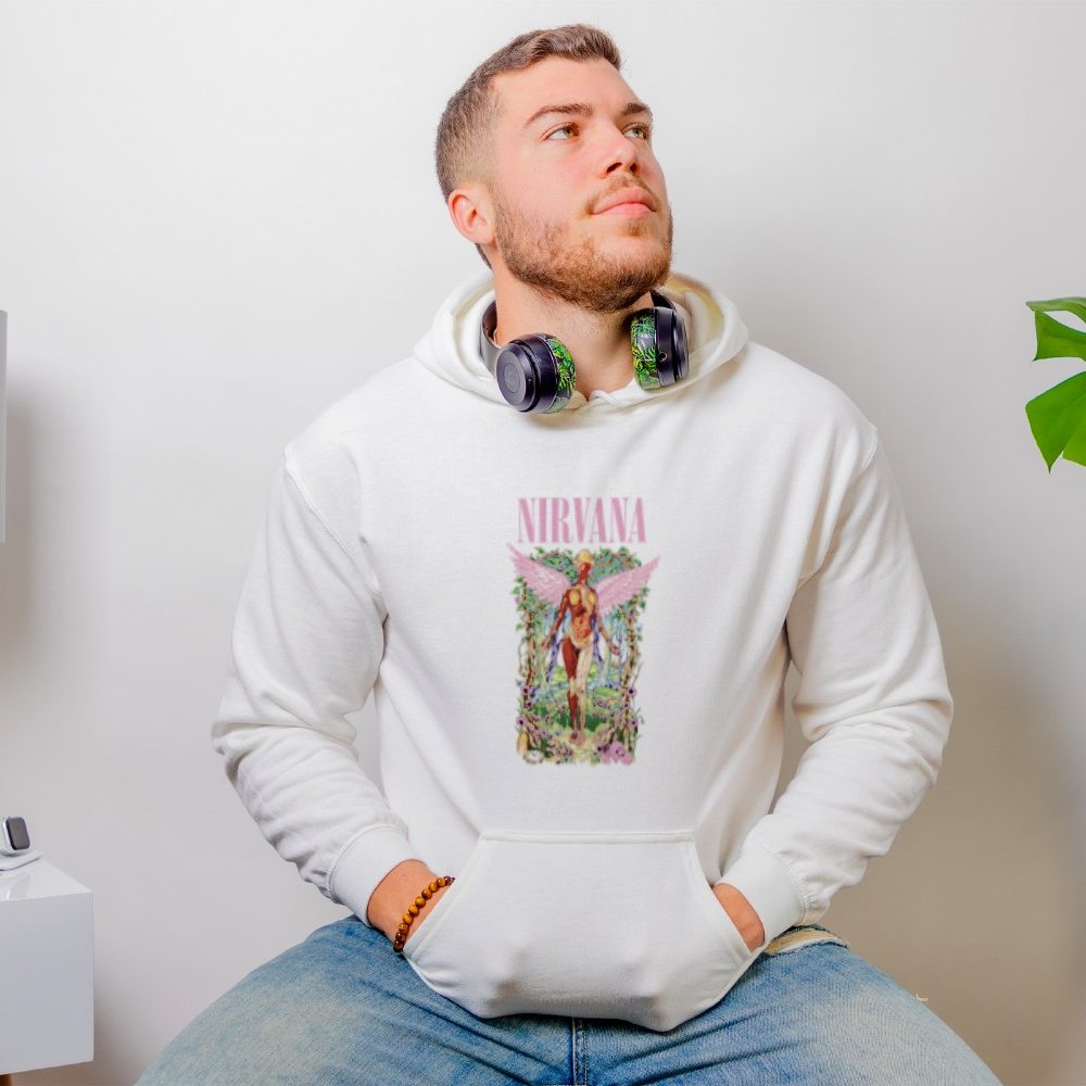 Sweat-shirt à capuche Homme Nirvana avec un design de Nirvana In Utero couleurs