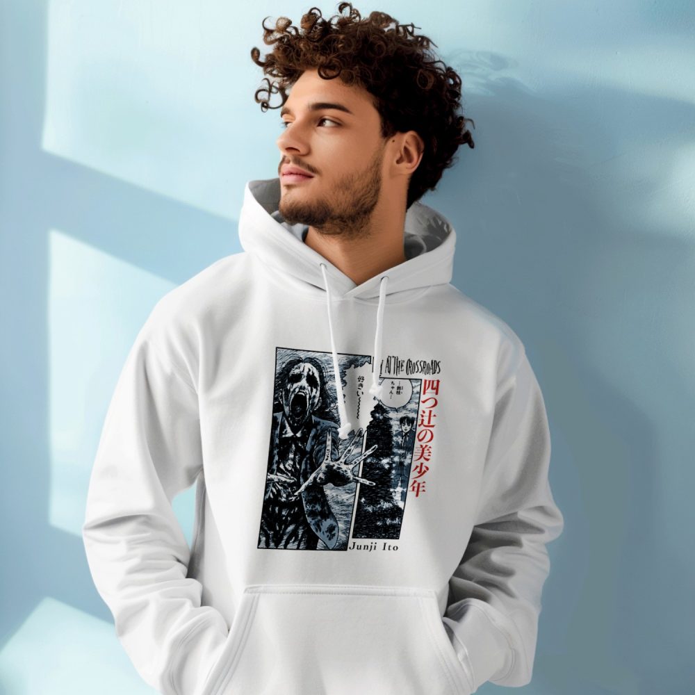 Sweat-shirt à capuche Homme Junji Ito Collection avec un design de Junji Ito Collection Crossroads BD
