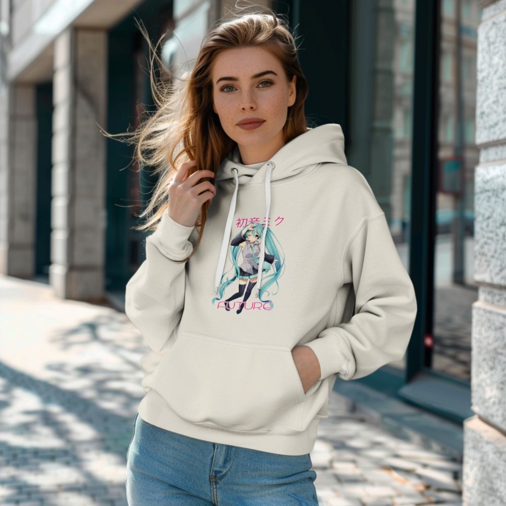 Sweat-shirt à capuche Femme Hatsune Miku avec un design de Hatsune Miku Future