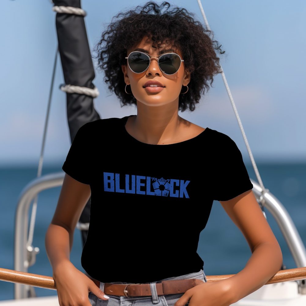 T-shirt Femme Bluelock avec un design de Bluelock bleu
