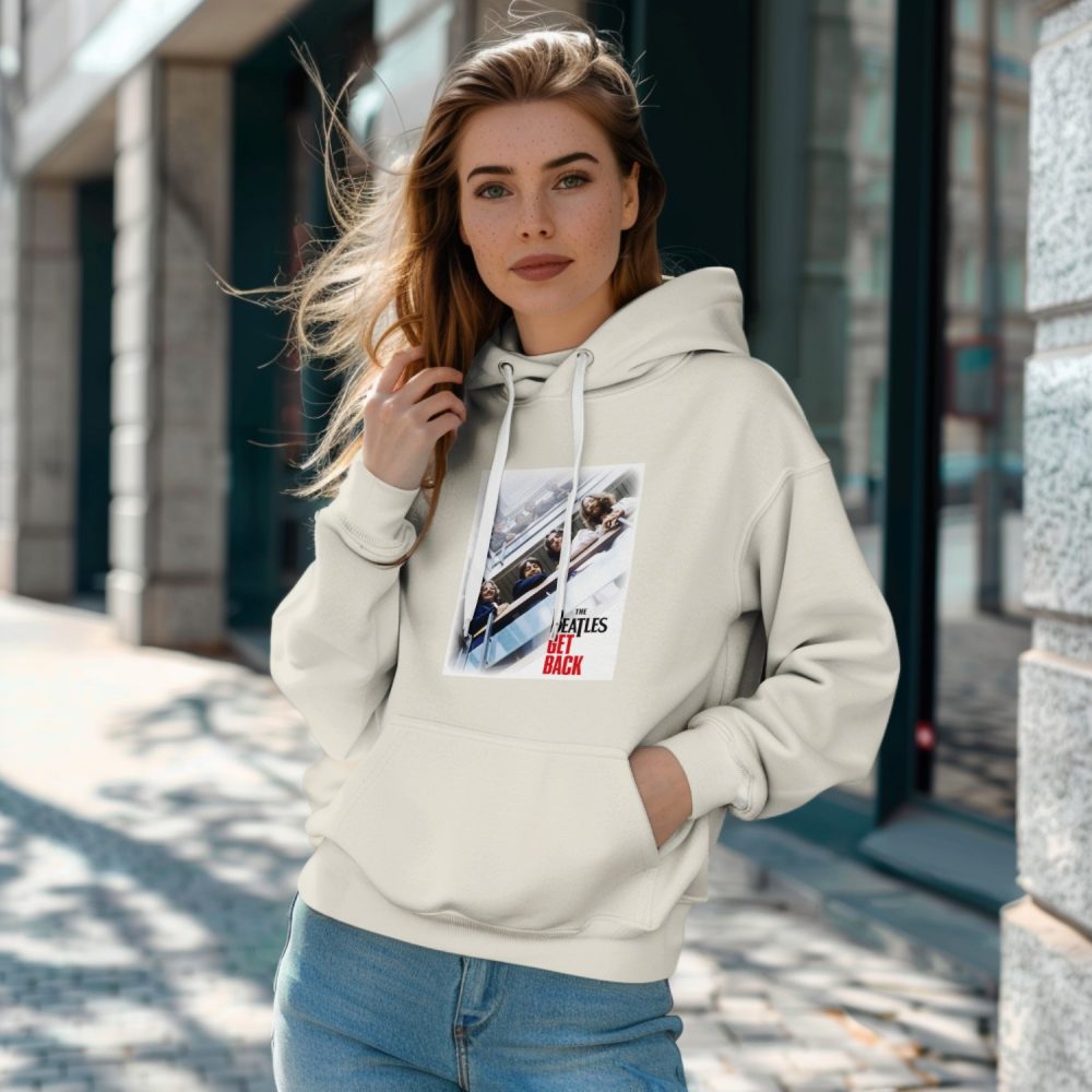 Sweat-shirt à capuche Femme The Beatles avec un design de The Beatles Get Back