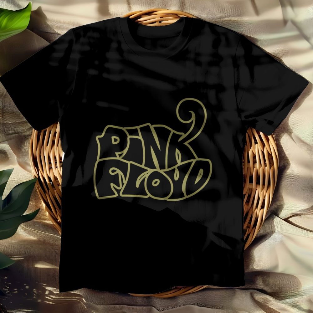 T-shirt Femme Pink Floyd avec un design de Pink Floyd Wavy noir