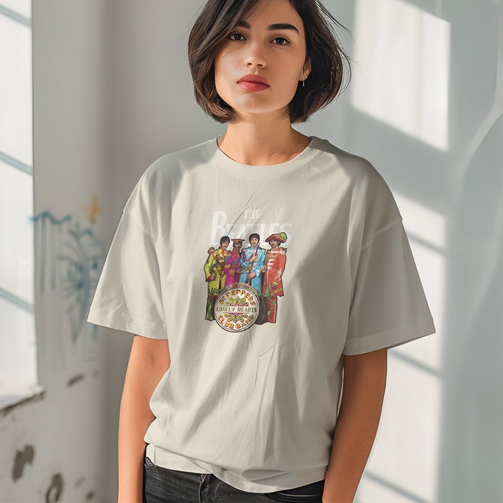 T-shirt bio oversize Femme The Beatles avec un design de The Beatles Lonely Hearts