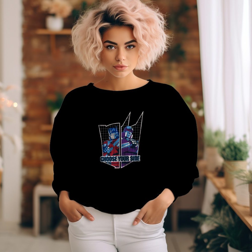 Sweat oversize coton bio Femme Transformers avec un design de Transformers Choose Your Side
