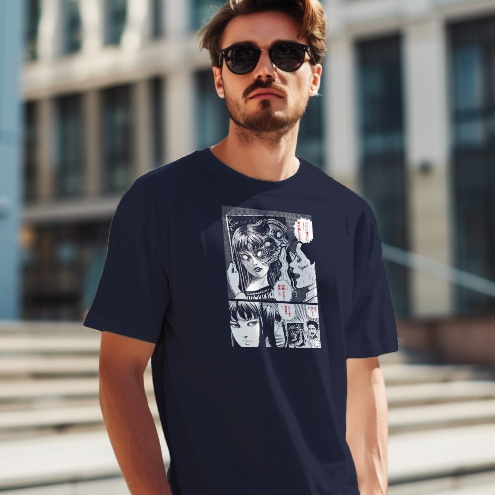 T-shirt Homme Junji Ito Collection avec un design de Junji Ito Collection Portrait