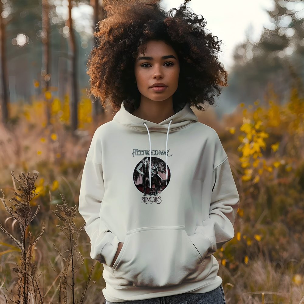 Sweat-shirt à capuche femme Fleetwood Mac avec un design de Fleetwood Mac Rumours noir