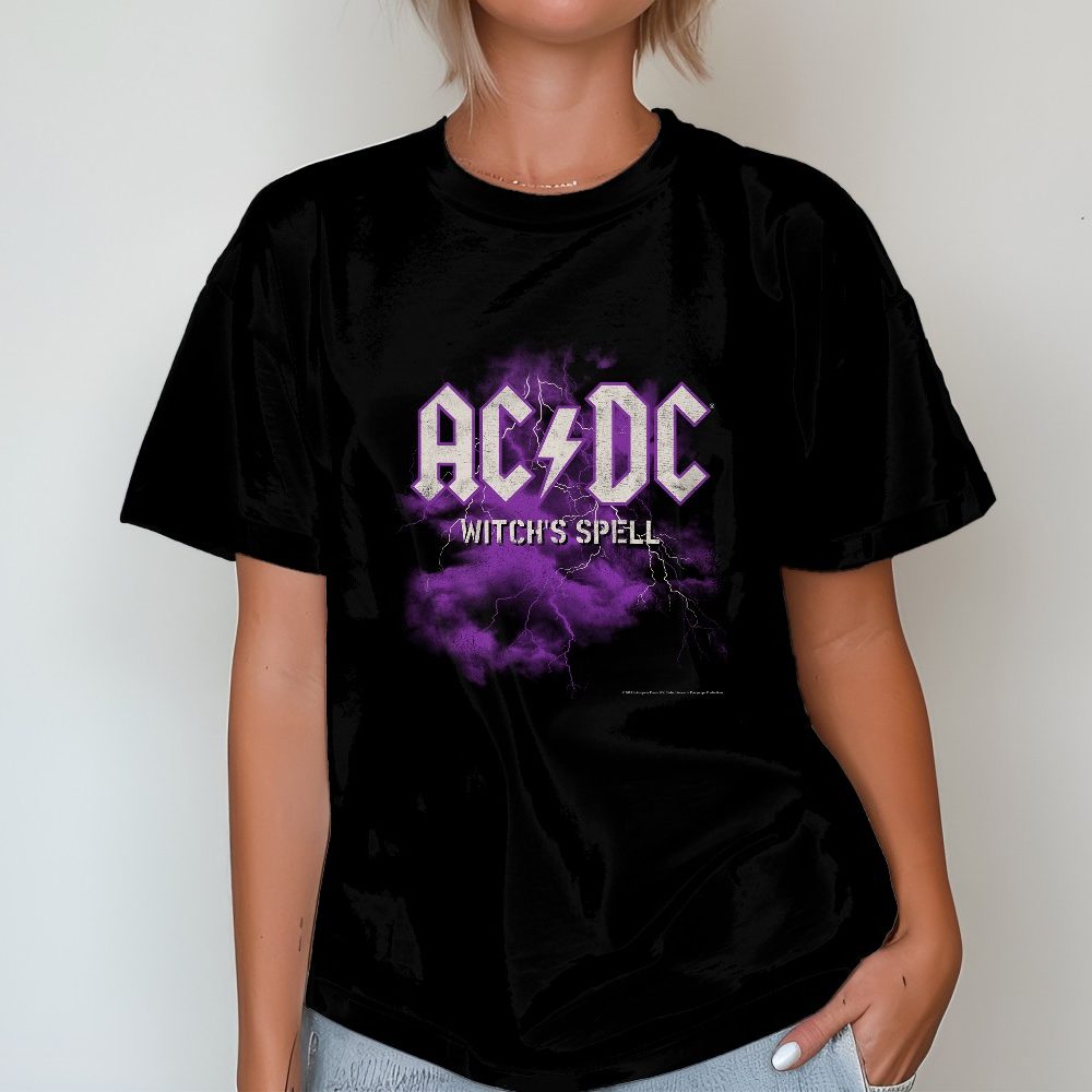 T-shirt bio oversize Femme ACDC avec un design de ACDC Witch's Spell