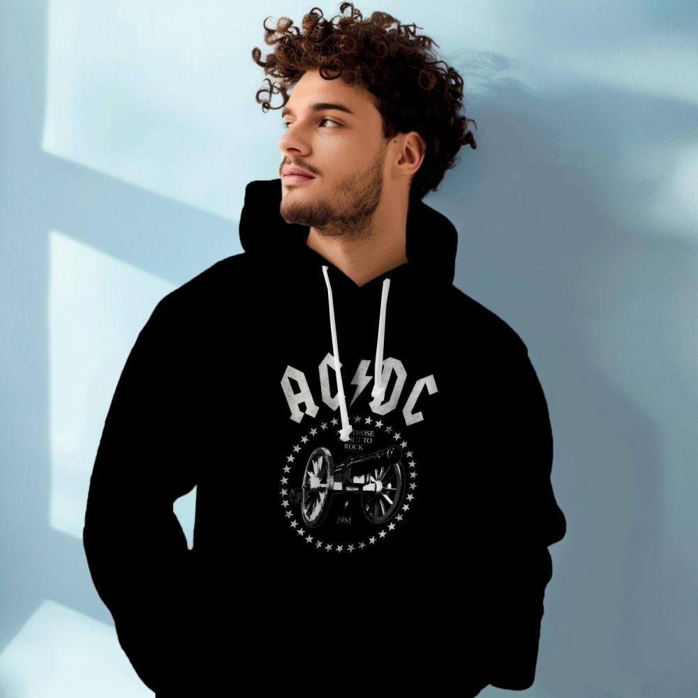 Sweat-shirt à capuche homme ACDC avec un design de ACDC Canon
