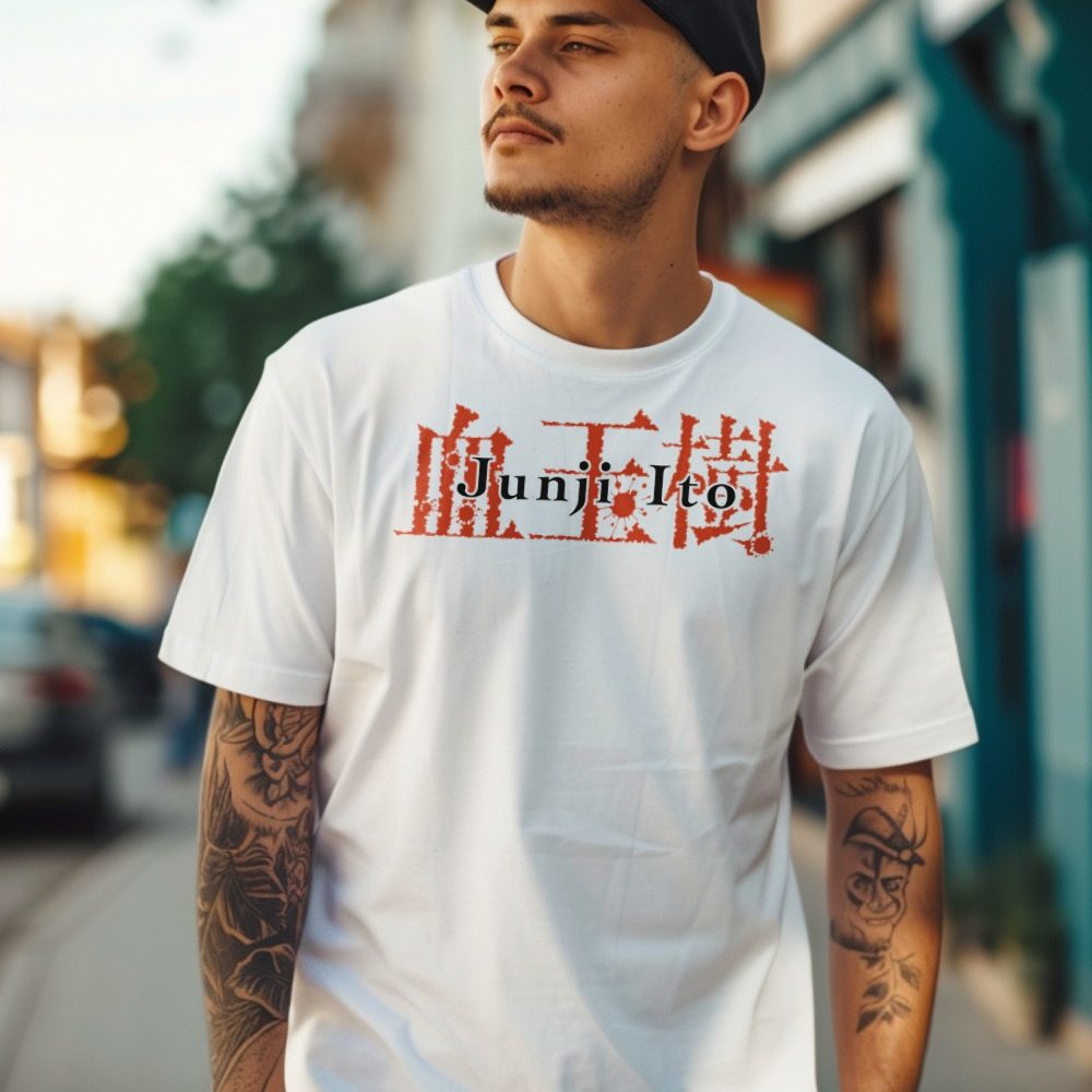 T-shirt Homme Junji Ito Collection avec un design de Junji Ito Collection Logo 2