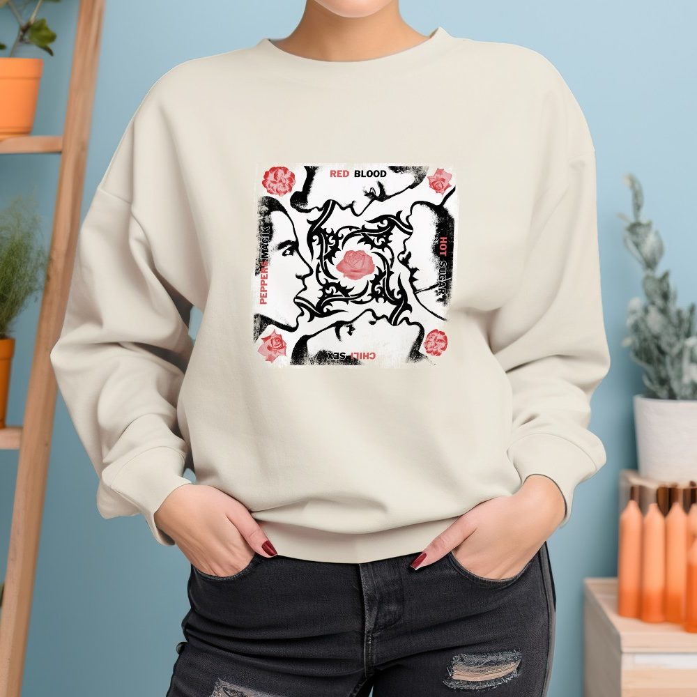 Sweat oversize coton bio Femme RHCP avec un design de RHCP Red Blood