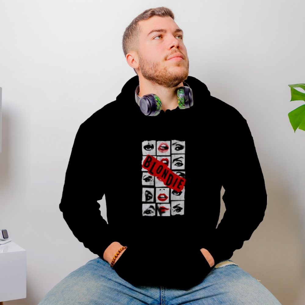 Sweat-shirt à capuche Homme Blondie avec un design de Blondie blanc