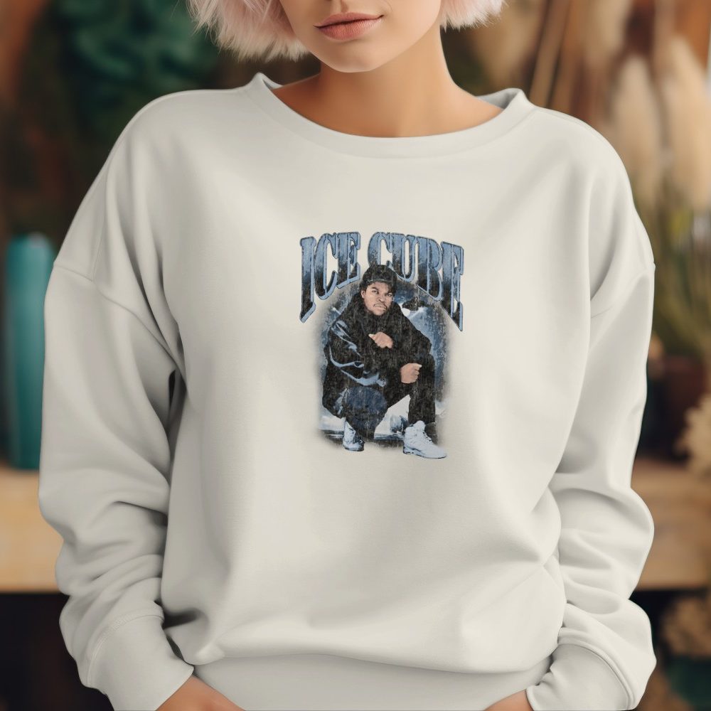 Sweat oversize coton bio Femme Ice Cube avec un design de