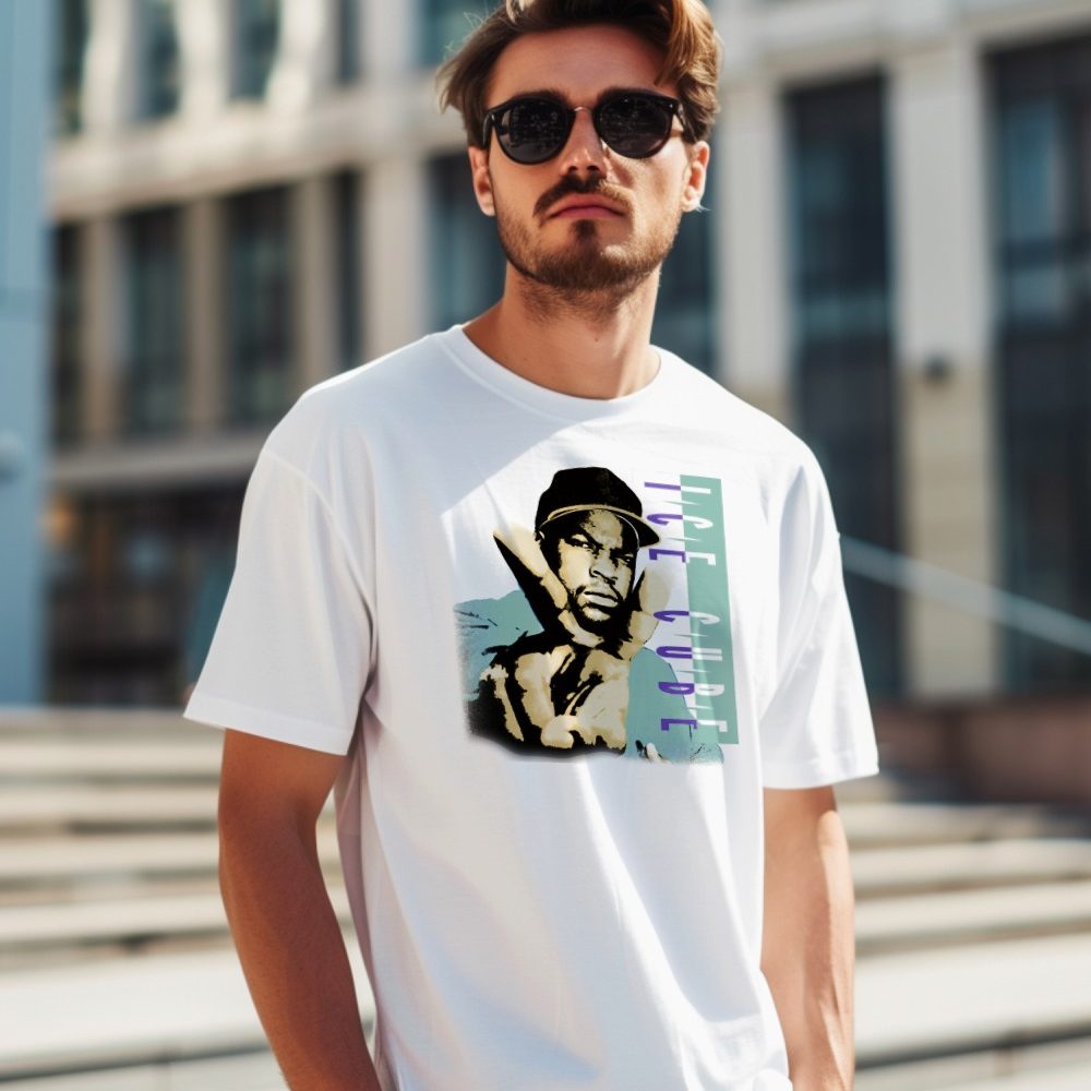 T-shirt homme Ice Cube avec un design de Ice Cube Peace color