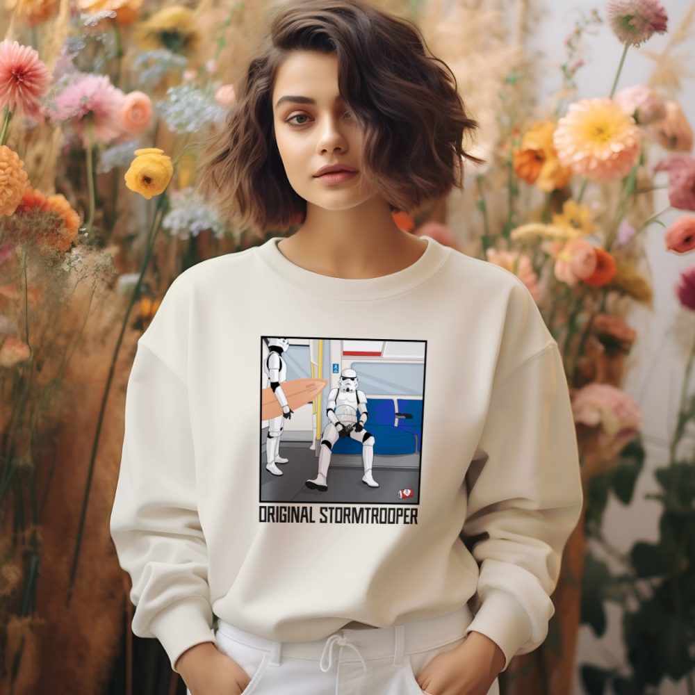 Sweat oversize coton bio Femme Original Stormtrooper avec un design de Original Stormtrooper Transport