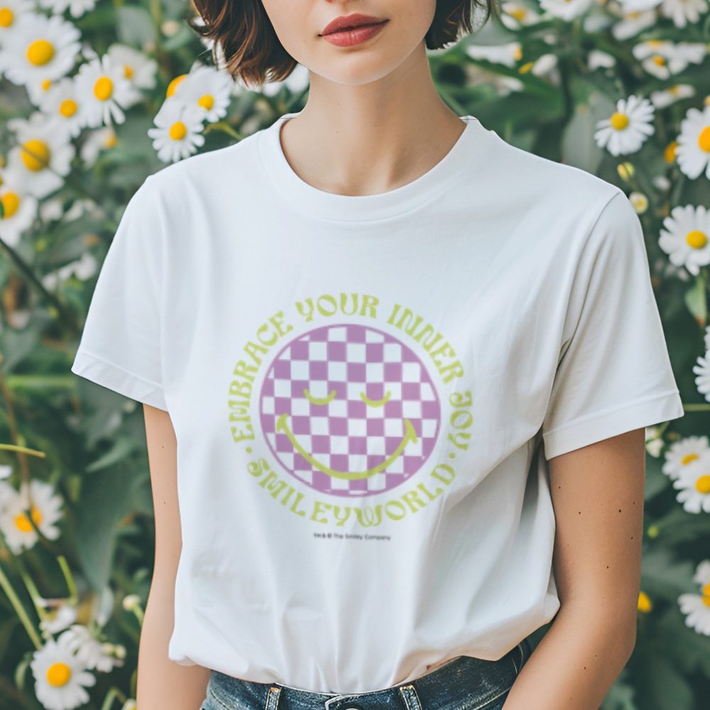 T-shirt femme Smiley World avec un design de Smiley World Embrace Your Inner Joy