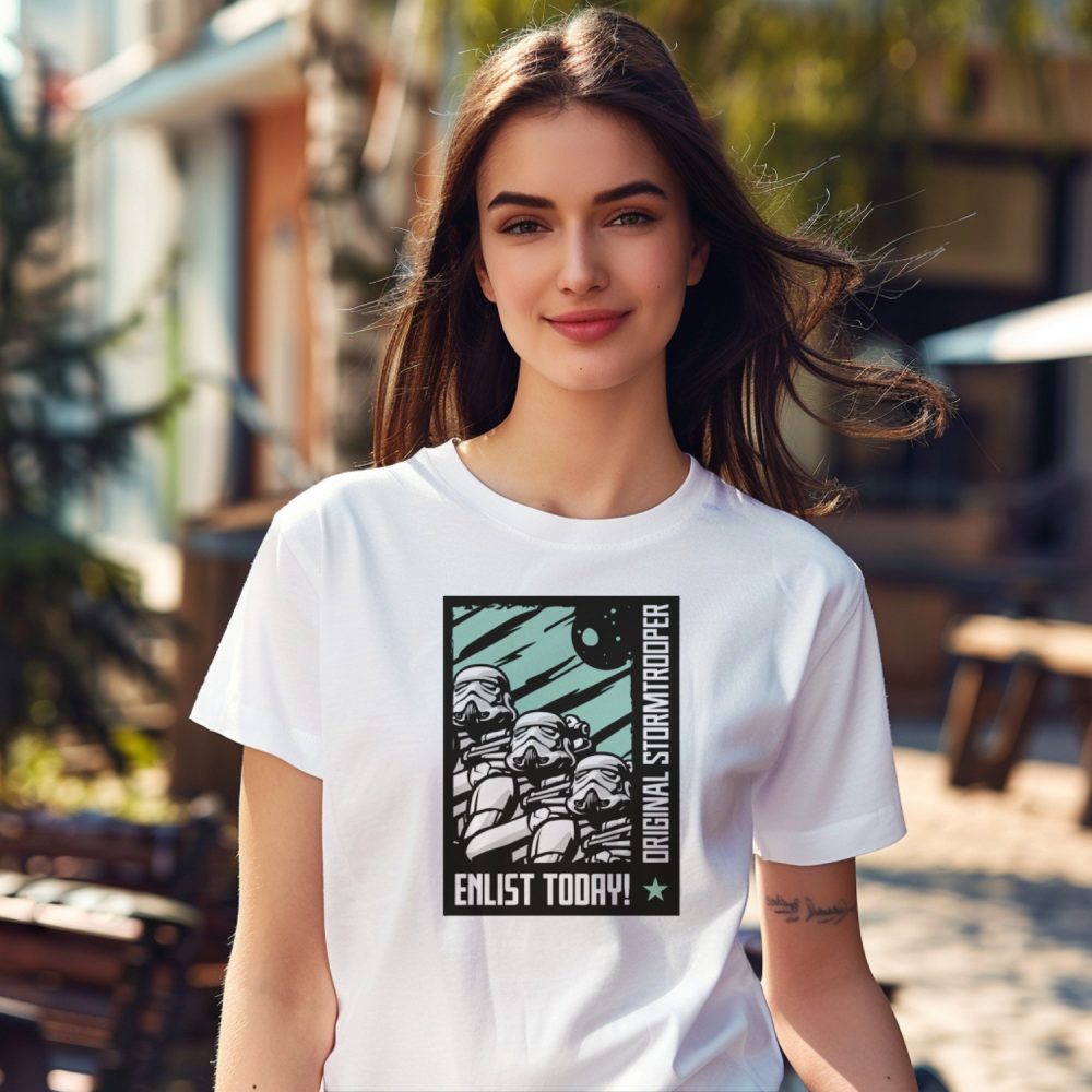 T-shirt Femme Original Stormtrooper avec un design de Original Stormtrooper Enlist Today!
