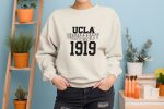 Sweat oversize coton bio Femme UCLA avec un design de UCLA University 1919 noir