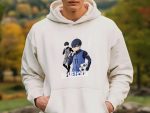Sweat-shirt à capuche Homme Bluelock avec un design de Bluelock Isagi Yoichi 11 blanc