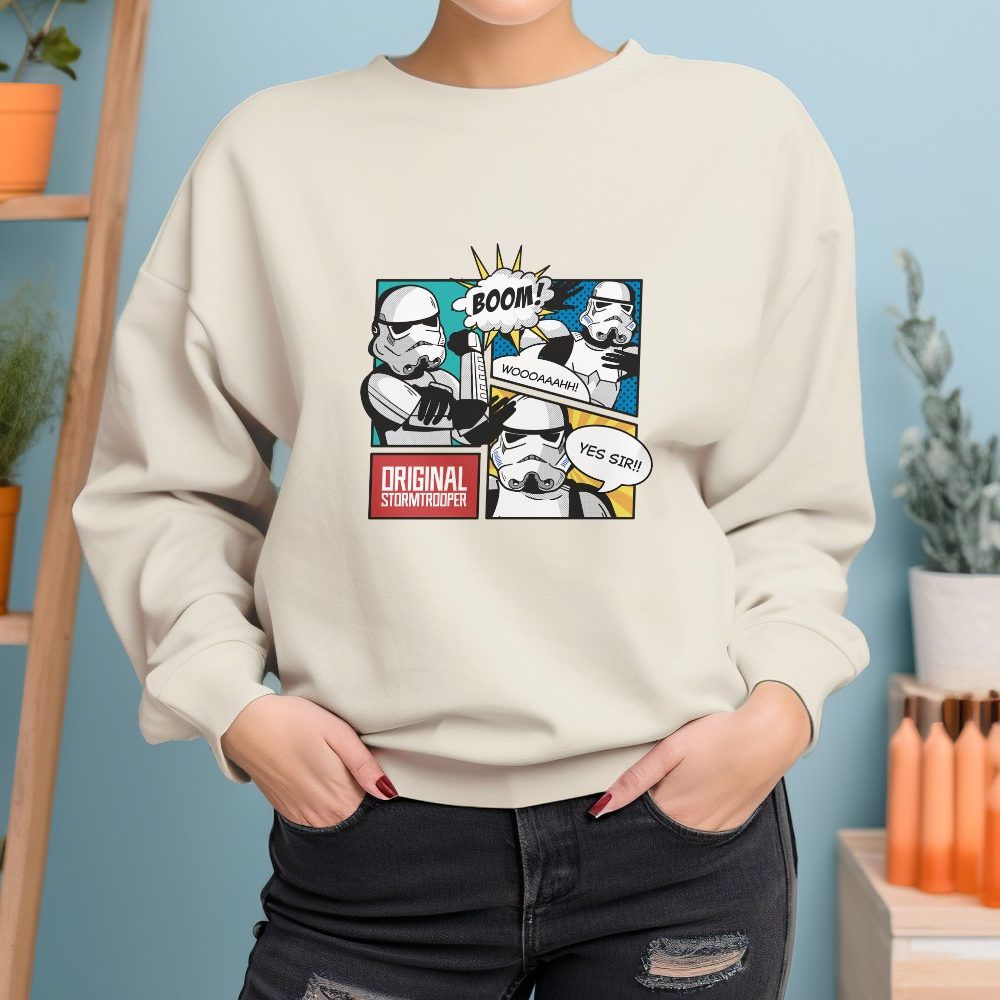 Sweat oversize coton bio Femme Original Stormtrooper avec un design de Original Stormtrooper Boom!