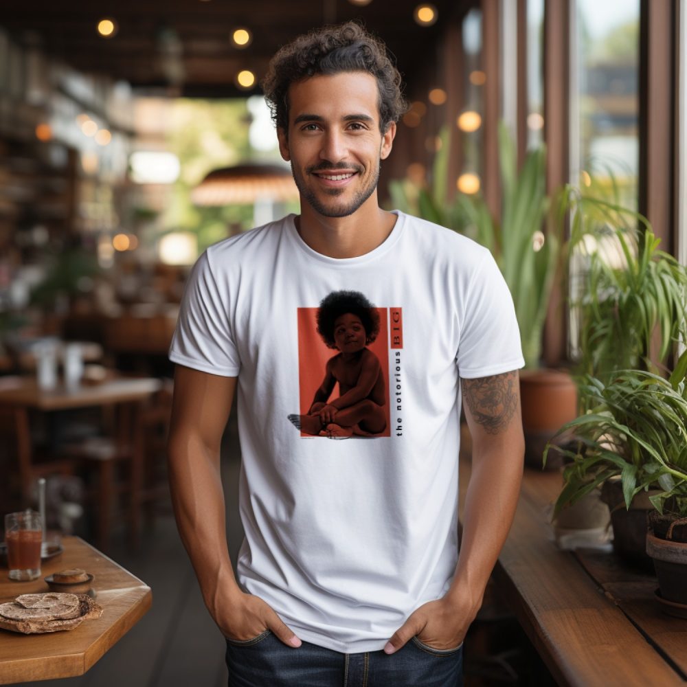T-shirt Homme The Notorious B.I.G. avec un design de The Notorious B.I.G. Baby orange