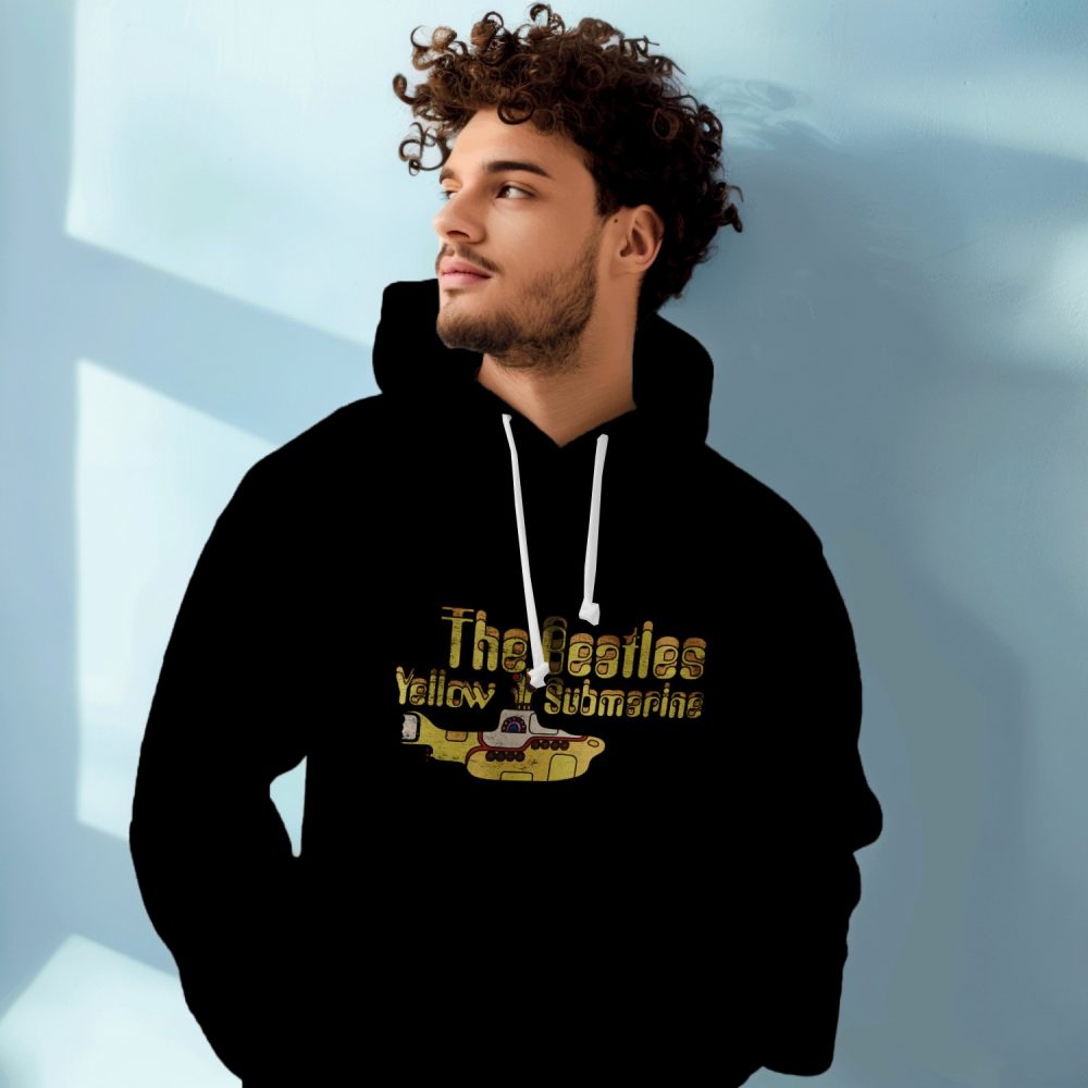 Sweat-shirt à capuche Homme The Beatles avec un design de The Beatles Yellow Submarine