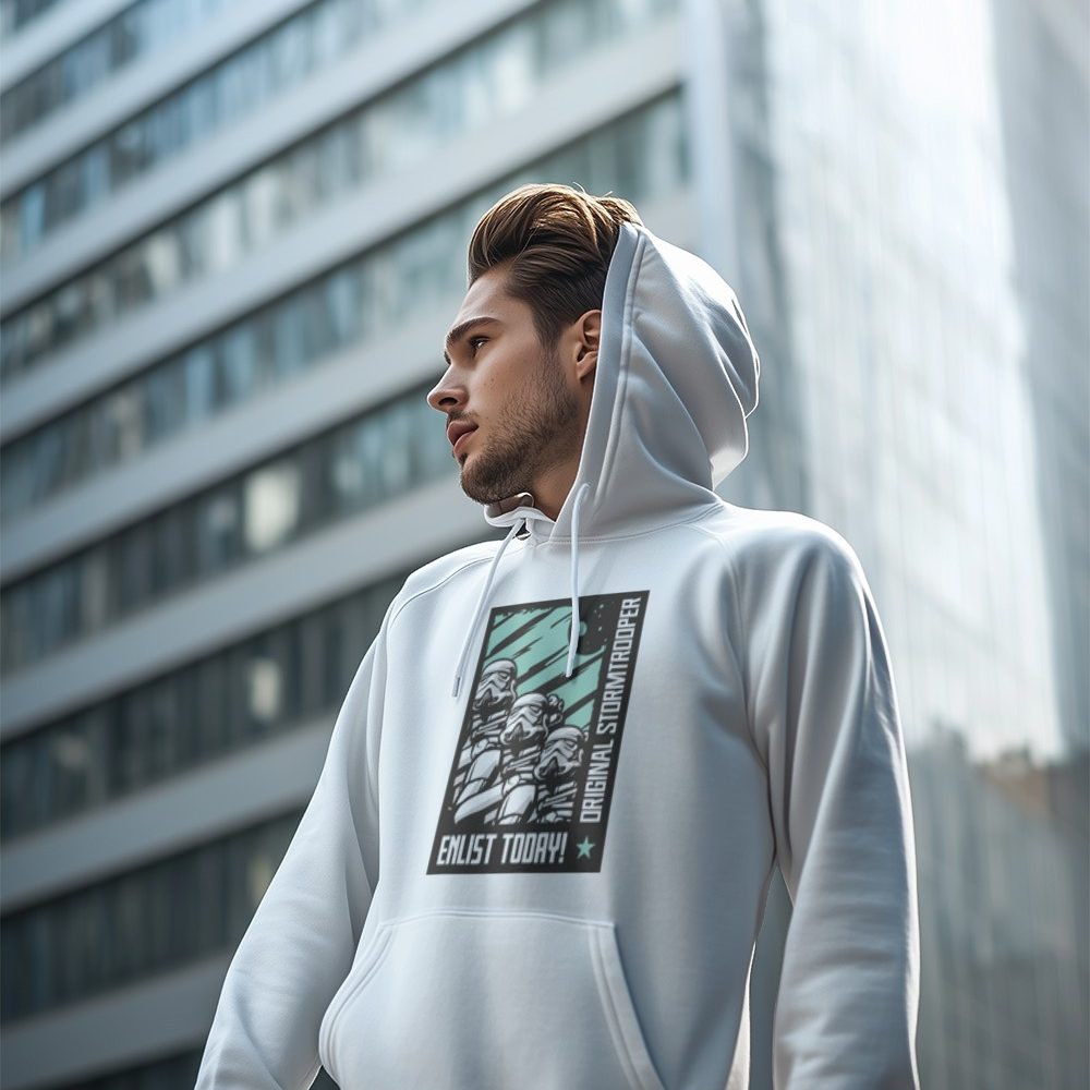 Sweat-shirt à capuche Homme Original Stormtrooper avec un design de Original Stormtrooper Enlist Today!