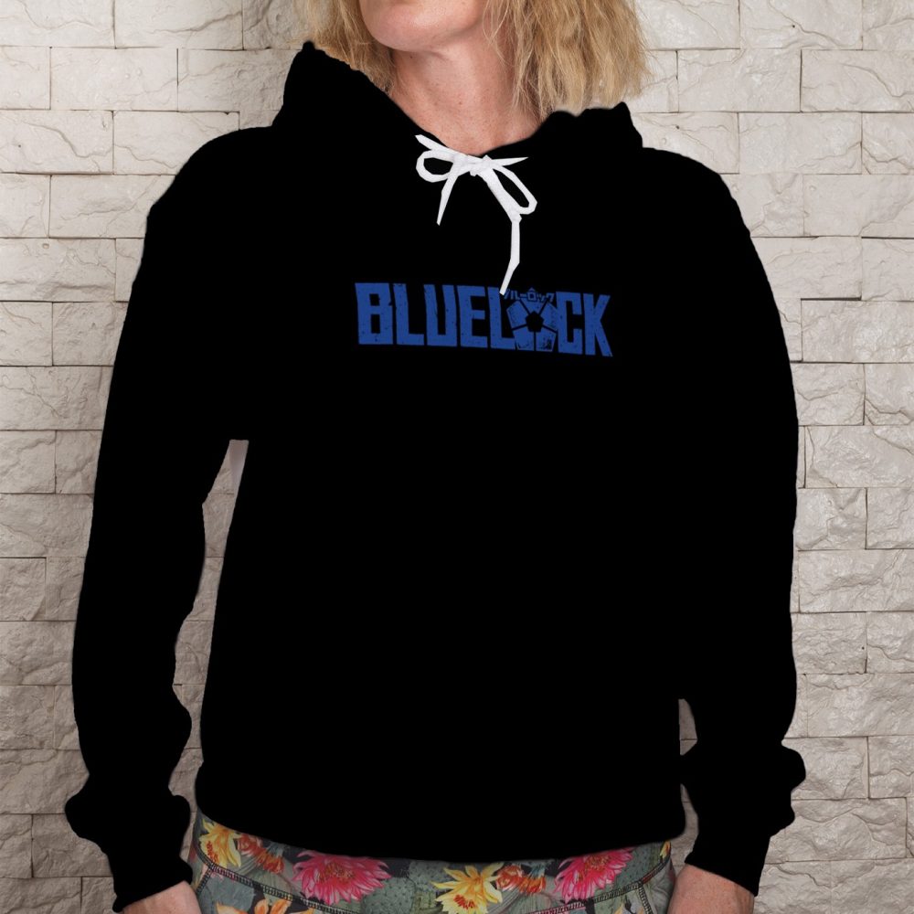 Sweat-shirt à capuche Femme Bluelock avec un design de Bluelock bleu