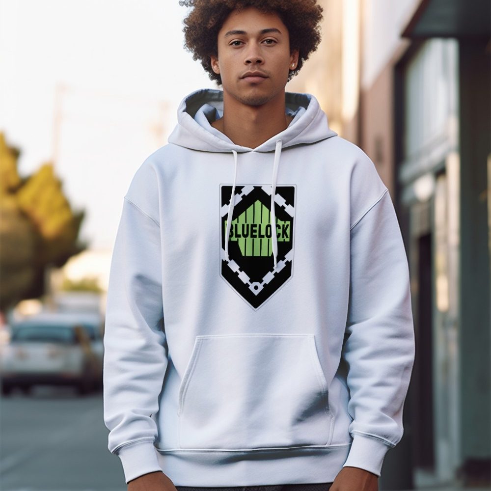 Sweat-shirt à capuche Homme Bluelock avec un design de Bluelock Team Blason