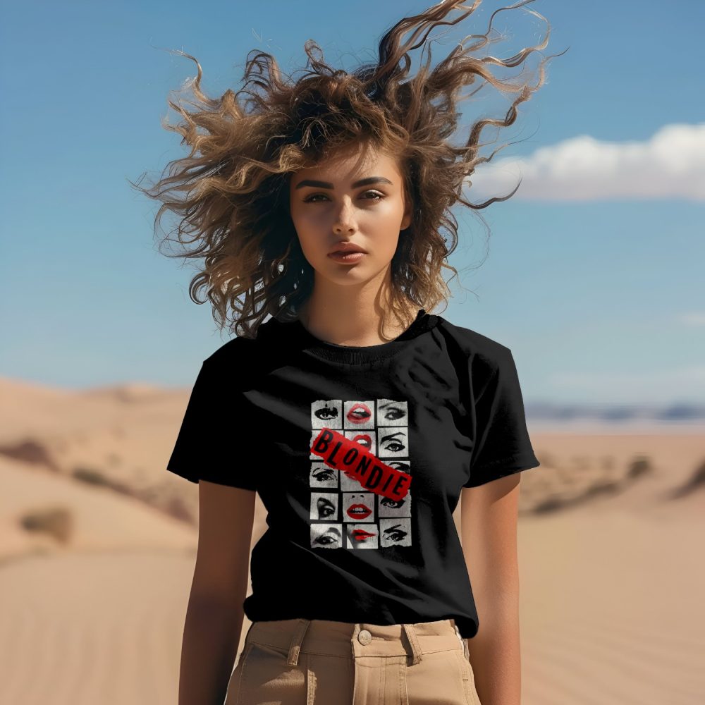 T-shirt Femme Blondie avec un design de Blondie blanc