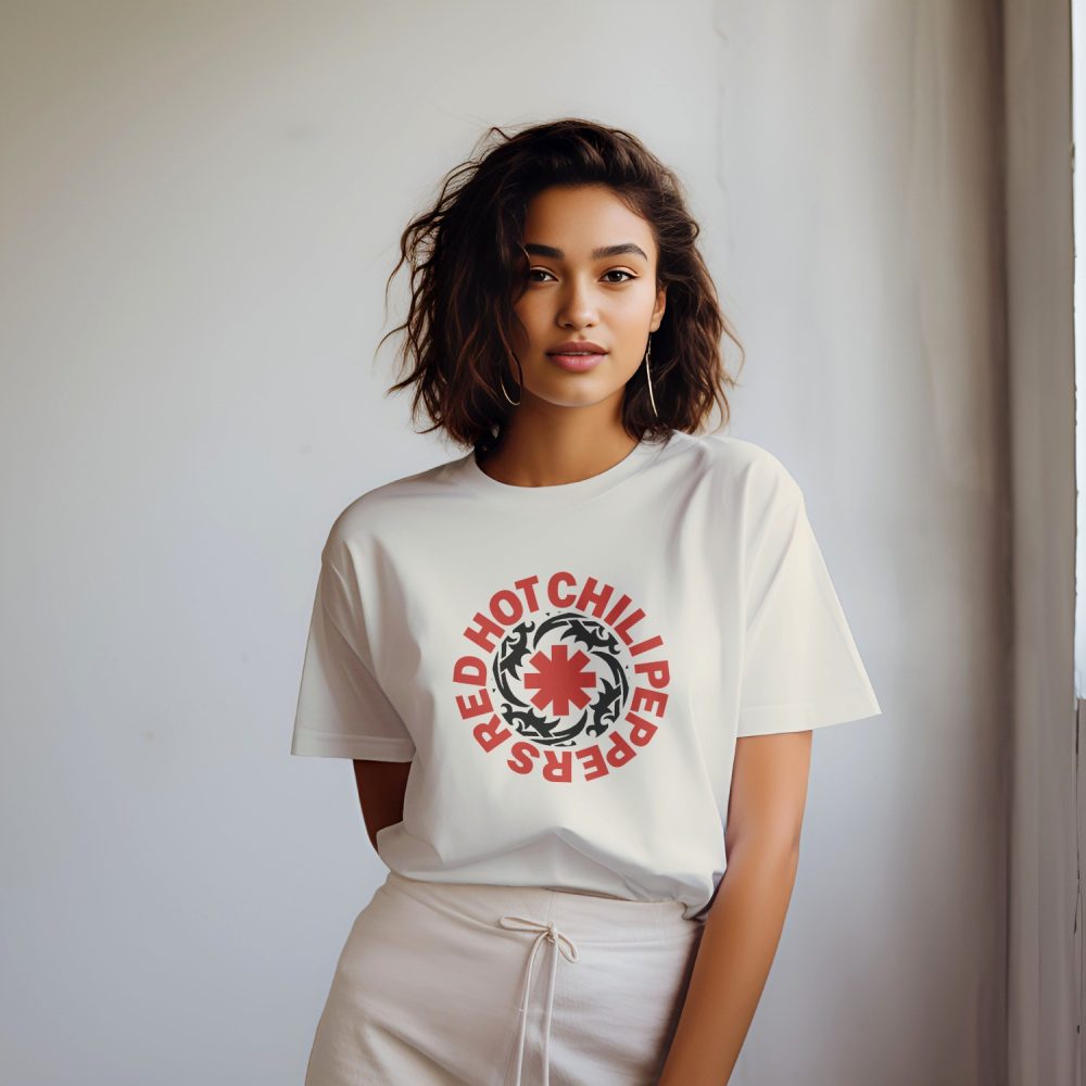 T-shirt bio oversize Femme RHCP avec un design de RHCP Tribal