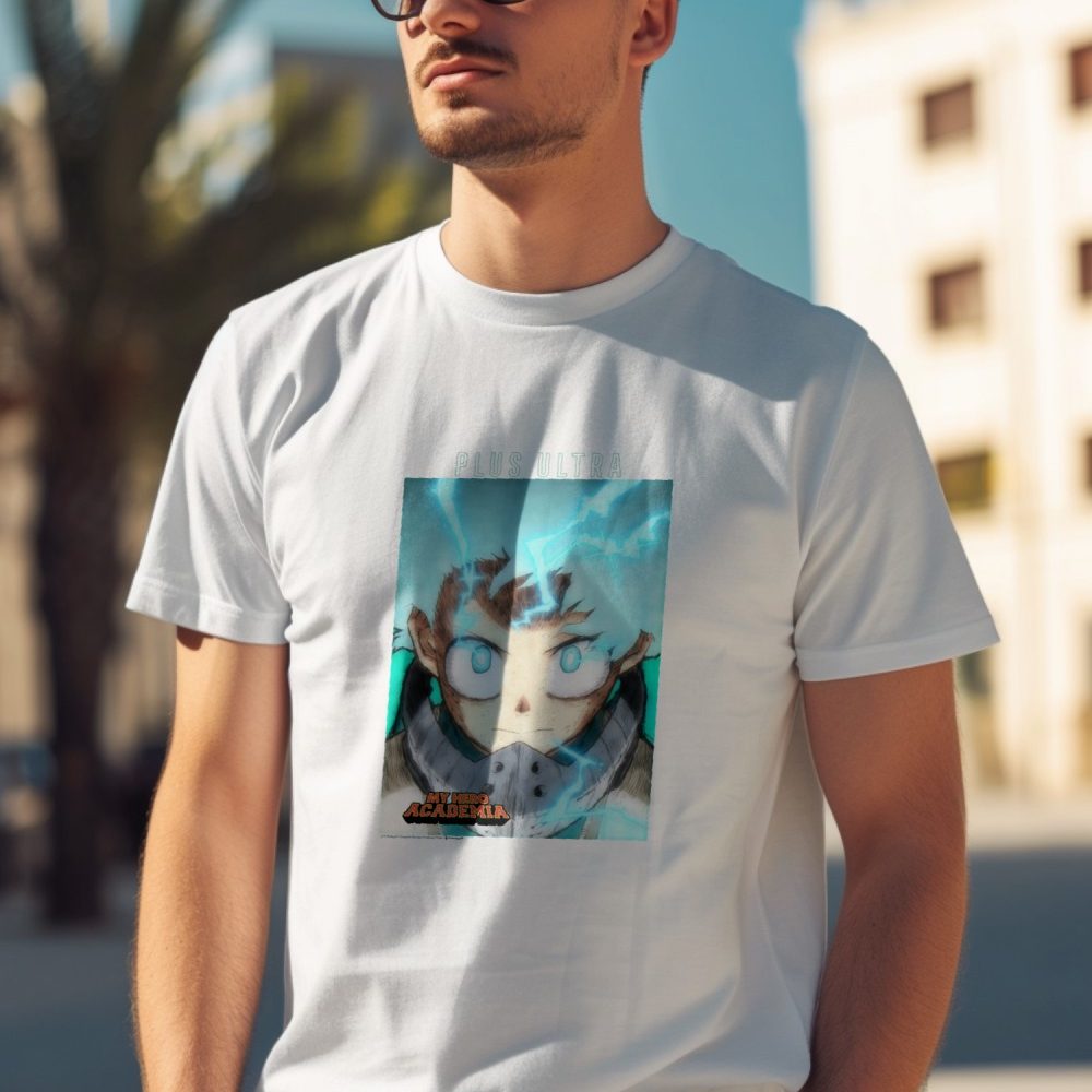 T-shirt Homme My Hero Academia avec un design de My Hero Academia Deku noir