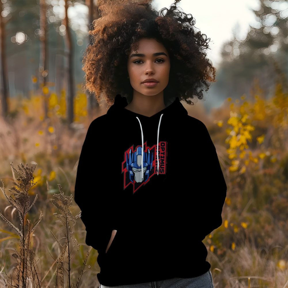 Sweat-shirt à capuche Femme Transformers avec un design de Transformers Optimus Prime