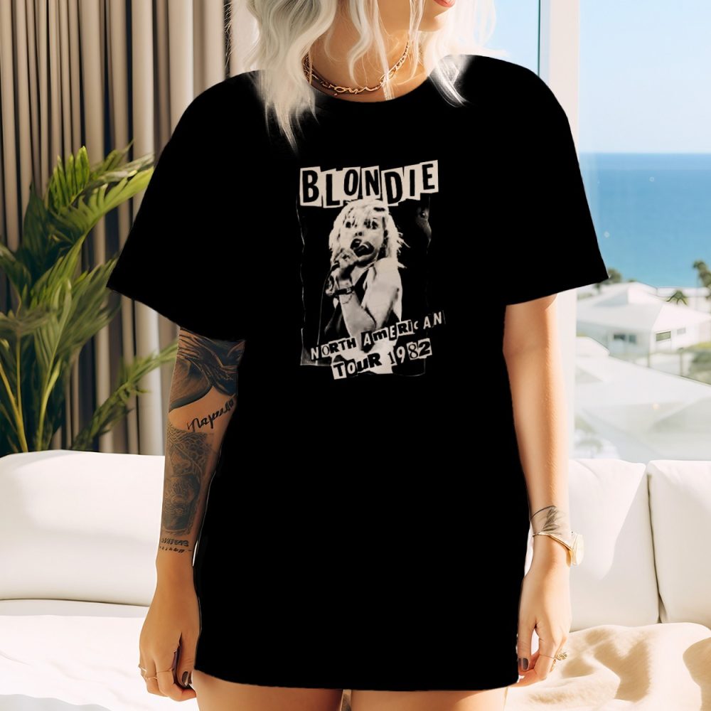 T-shirt oversize coton bio Femme Blondie avec un design de Blondie 1982