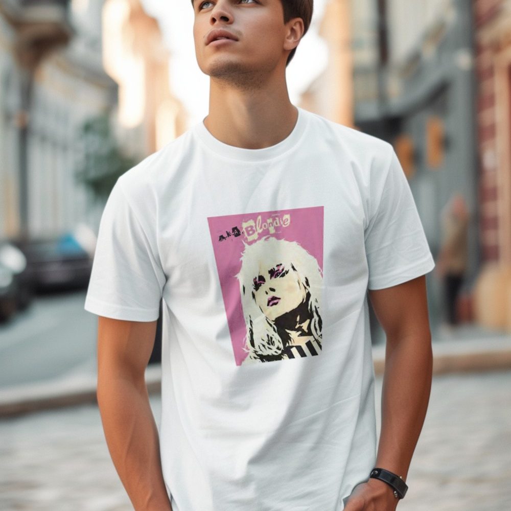 T-shirt Homme Blondie avec un design de Blondie Aka pink
