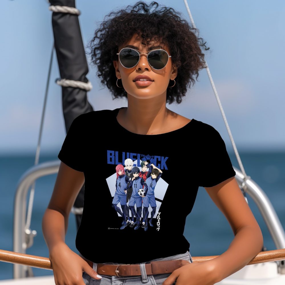 T-shirt Femme Bluelock avec un design de Bluelock Team blanc