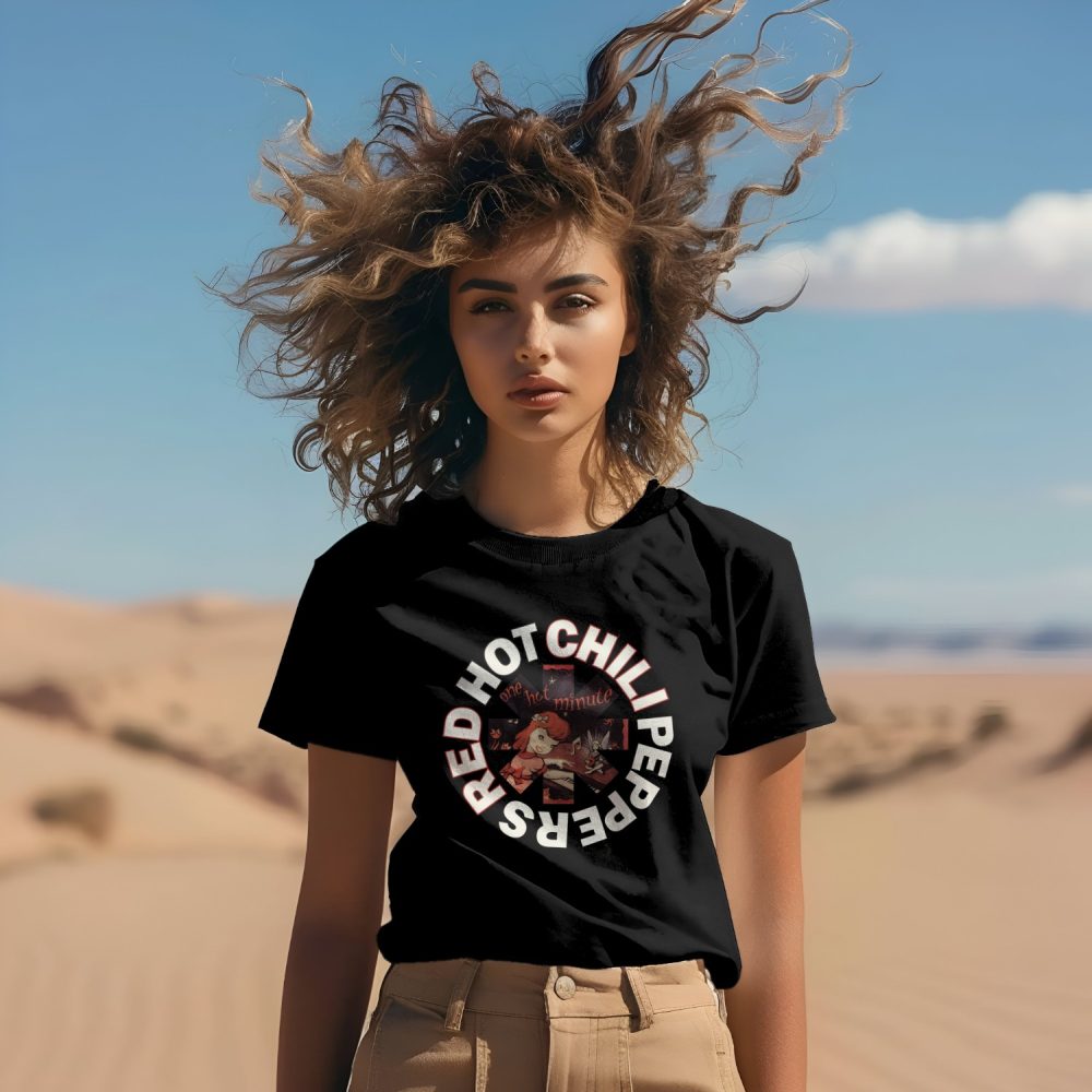 T-shirt Femme Red Hot Chili Peppers avec un design de RHCP One Hot Minute