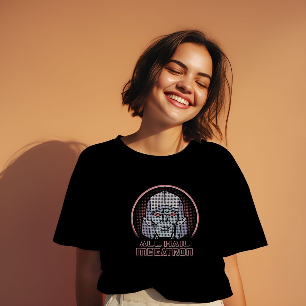 T-shirt oversize coton bio Femme Transformers avec un design de Transformers All Hail Megatron
