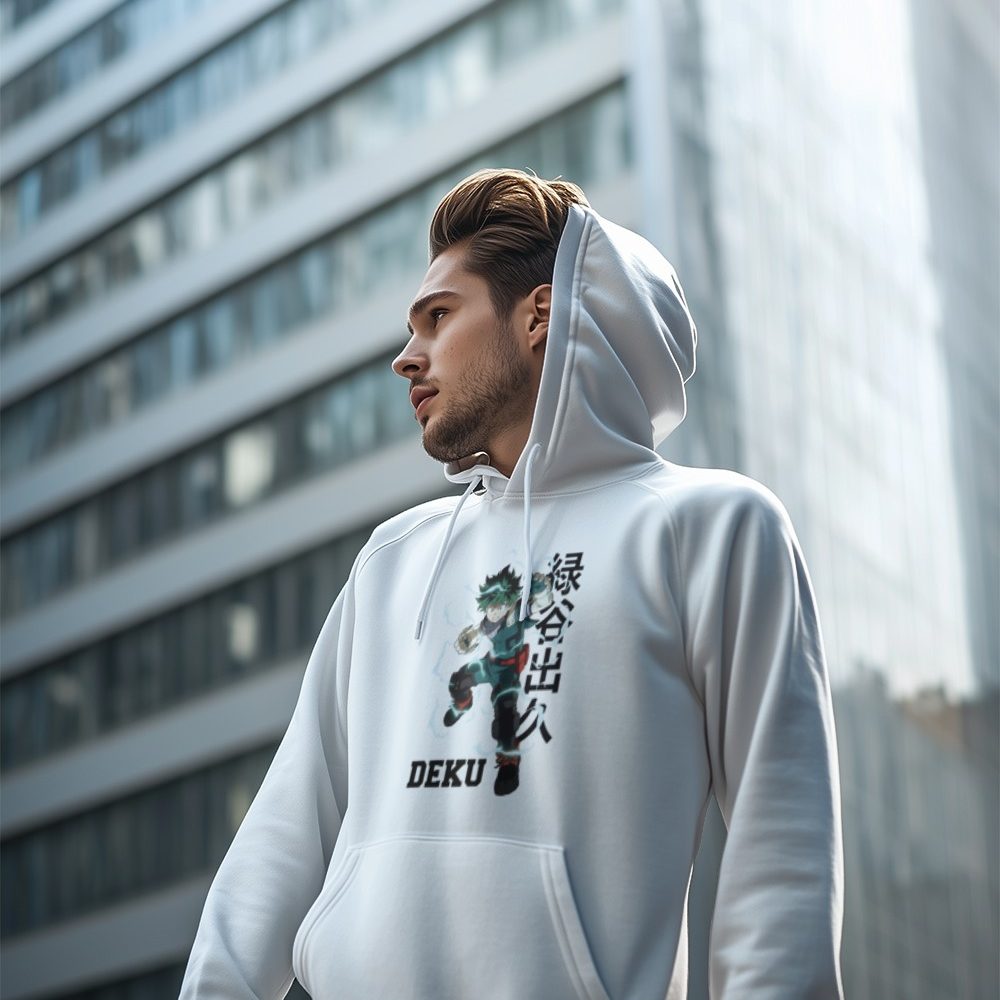 Sweat-shirt à capuche Homme My Hero Academia avec un design de My Hero Academia Izuku Midoriya