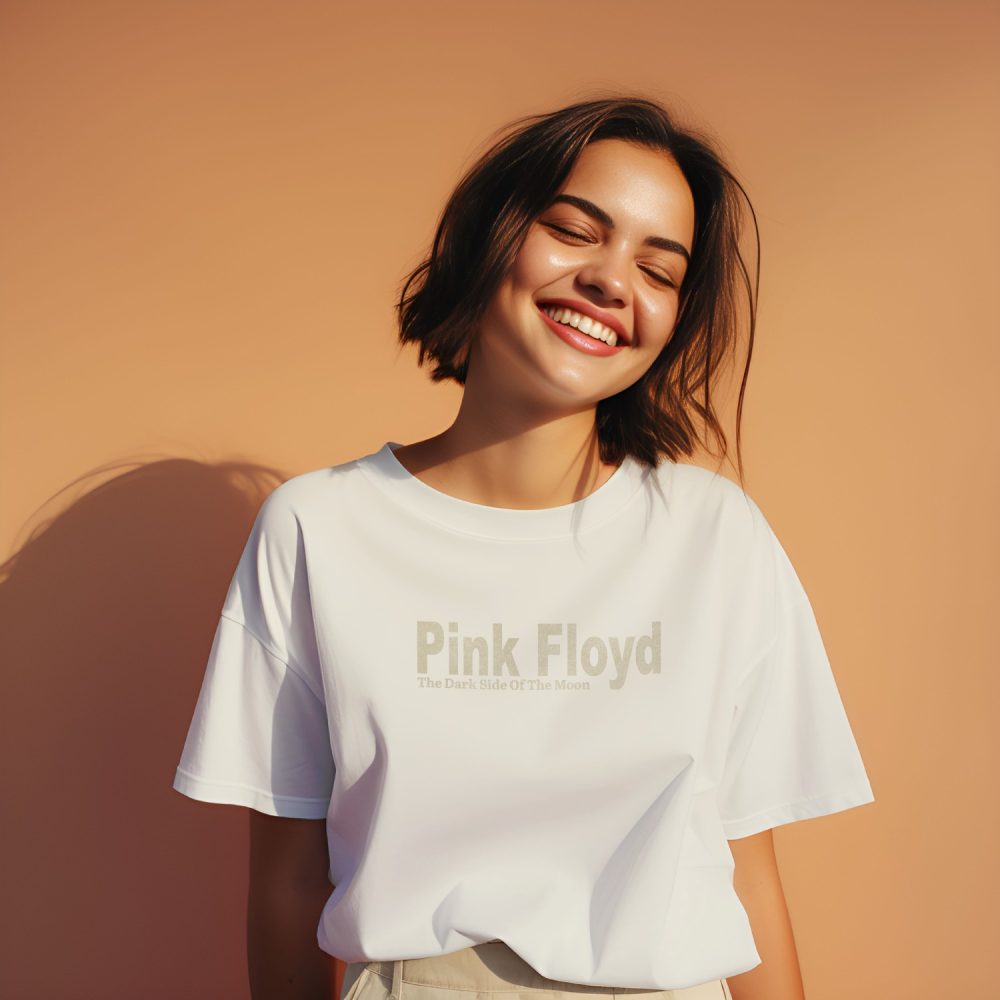 T-shirt bio oversize Femme Pink Floyd avec un design de Pink Floyd
