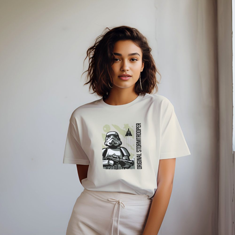 T-shirt bio oversize Femme Original Stormtrooper avec un design de Original Stormtrooper Décollage