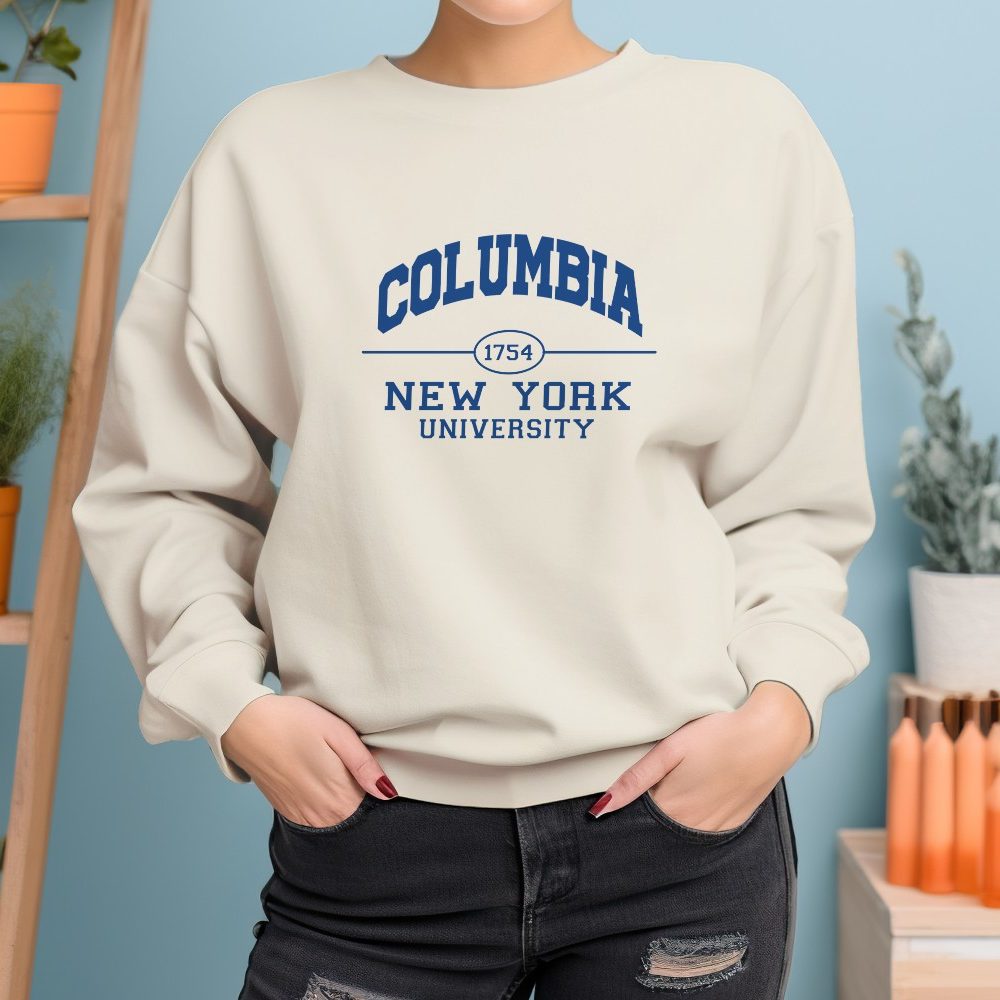 Sweat oversize coton bio femme Columbia avec un design de Columbia 1754 bleu navy