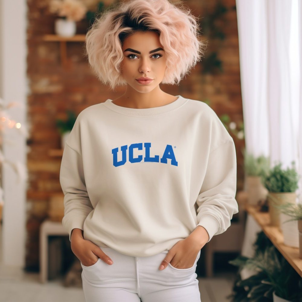 Sweat oversize coton bio Femme UCLA avec un design de UCLA Arc bleu