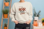 Sweat oversize coton bio femme ACDC avec un design de ACDC Rock or Bust