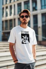 T-shirt Homme Ice Cube avec un design de Ice Cube Peace noir